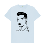 Sky Blue Printed T-shirt