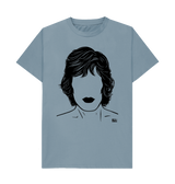 Stone Blue Printed T-shirt