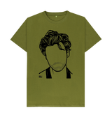 Moss Green Printed T-shirt