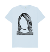 Sky Blue Printed T-shirt