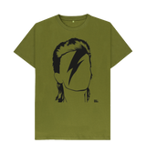 Moss Green Printed T-shirt