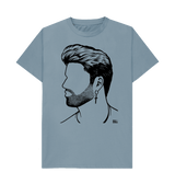 Stone Blue Printed T-shirt