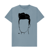 Stone Blue Printed T-shirt