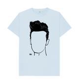 Sky Blue Printed T-shirt