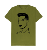 Moss Green Printed T-shirt