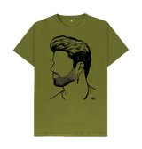 Moss Green Printed T-shirt