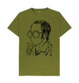 Moss Green Printed T-shirt