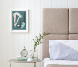 'Night Swimming' Art Print in Dark Green