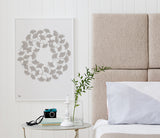 'Ginkgo' Art Print in Metallic Silver