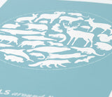 Close of Mammals Around Britain in Coastal Blue