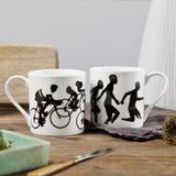 'The Cyclists' Fine China Mug