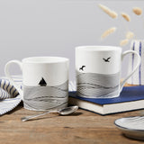 Coastal Sea Birds and Yachts