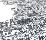 'UK and Ireland' Illustrated Map in Sheer Slate