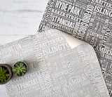 Close up of London Type Wallpaper Design