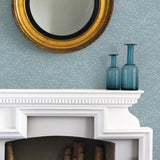 'Migrating Birds' Wallpaper in Chalk Blue