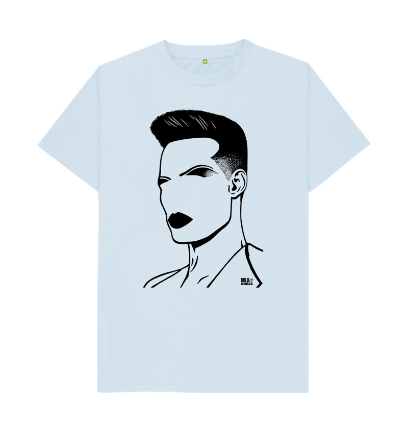Sky Blue Printed T-shirt