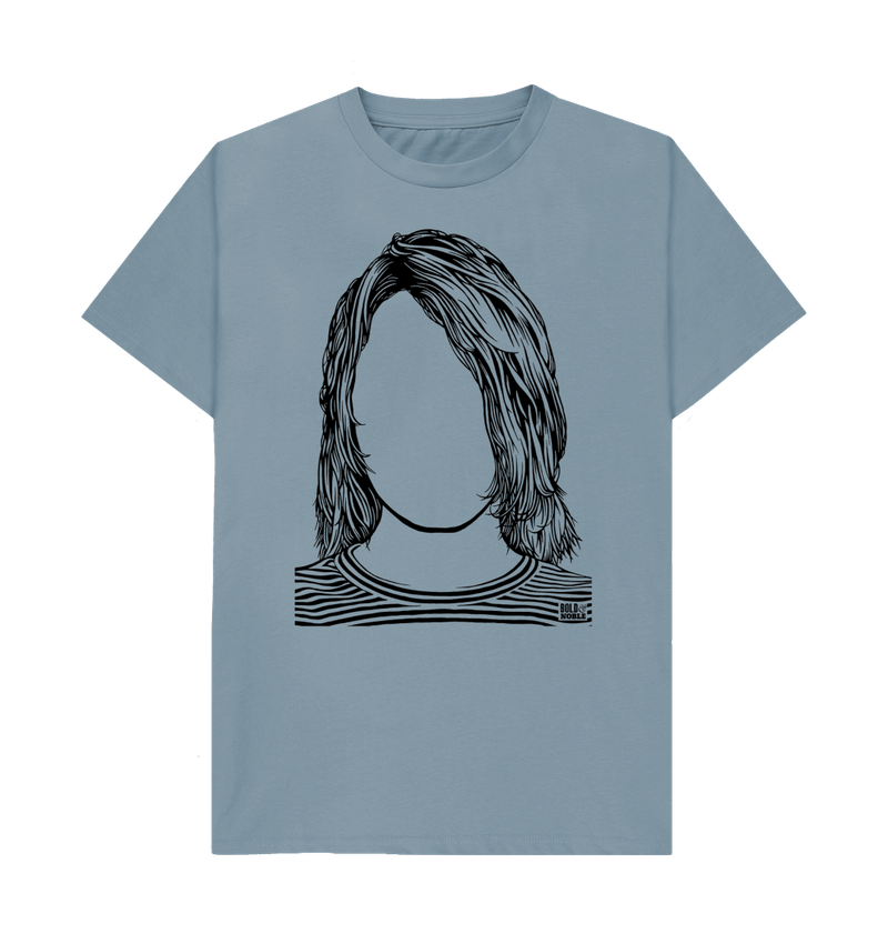 Stone Blue Printed T-shirt