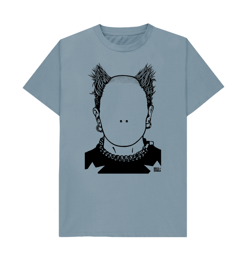 Stone Blue Printed T-shirt