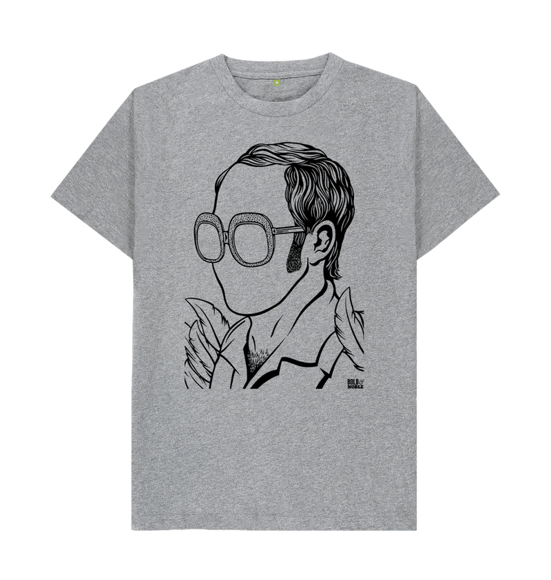 Athletic Grey Printed T-shirt