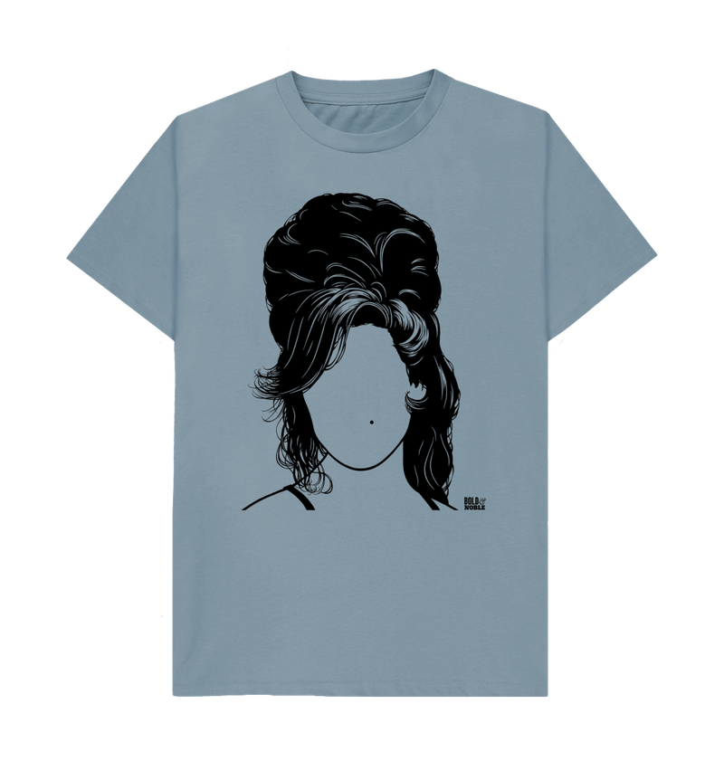 Stone Blue Printed T-shirt