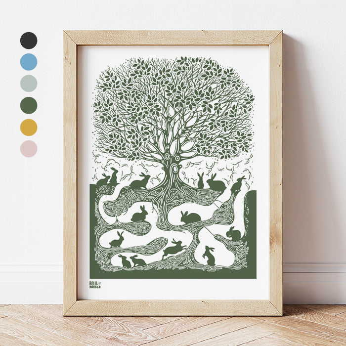 'The Burrow' Countryside Art Print