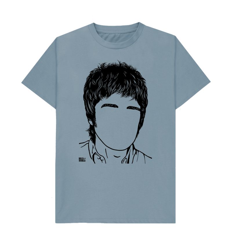 Stone Blue Printed T-shirt