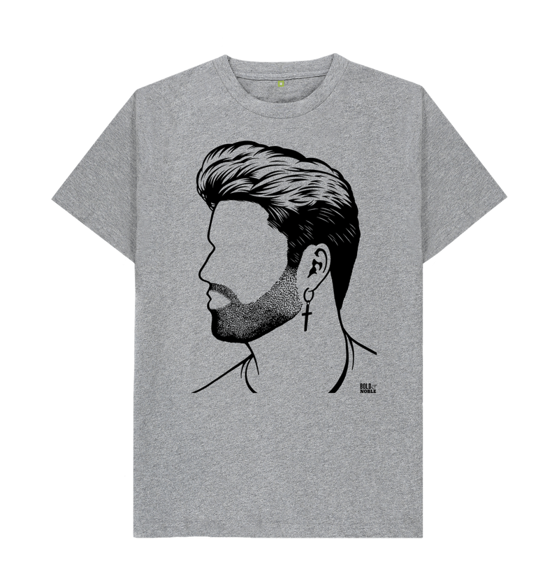 Athletic Grey Printed T-shirt