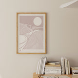 'Harvest Fields Moon' Countryside Art Print