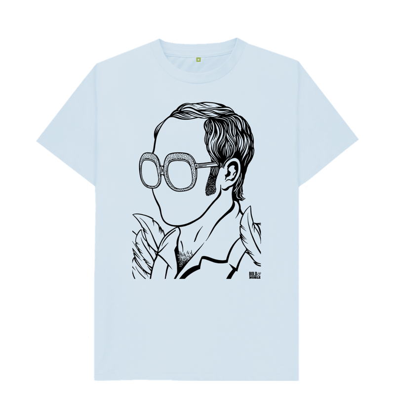 Sky Blue Printed T-shirt