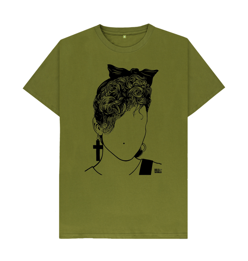 Moss Green Printed T-shirt