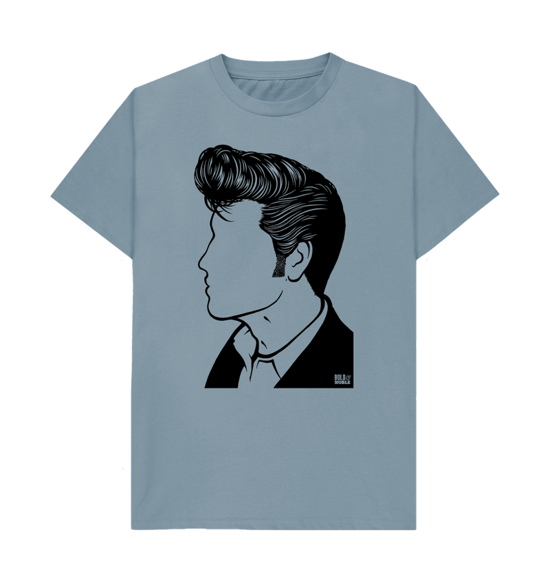 Stone Blue Printed T-shirt