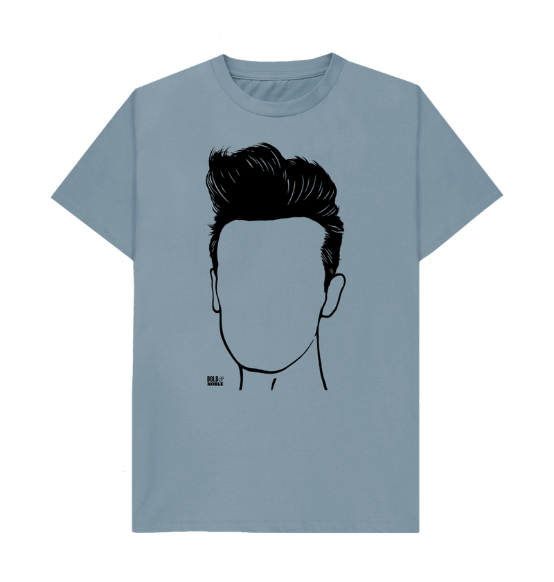 Stone Blue Printed T-shirt