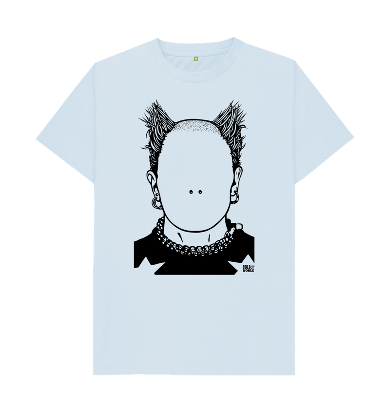 Sky Blue Printed T-shirt