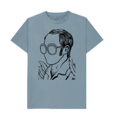 Stone Blue Printed T-shirt
