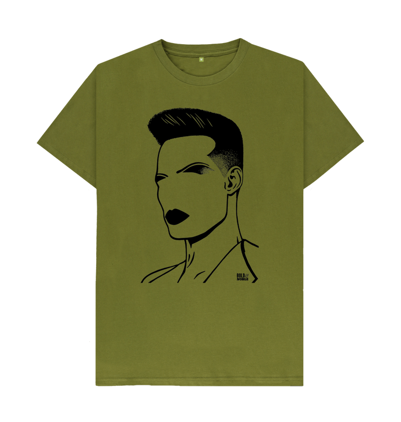 Moss Green Printed T-shirt