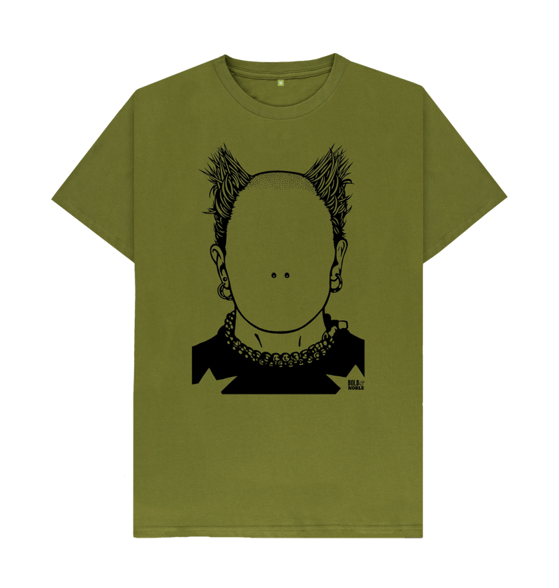Moss Green Printed T-shirt