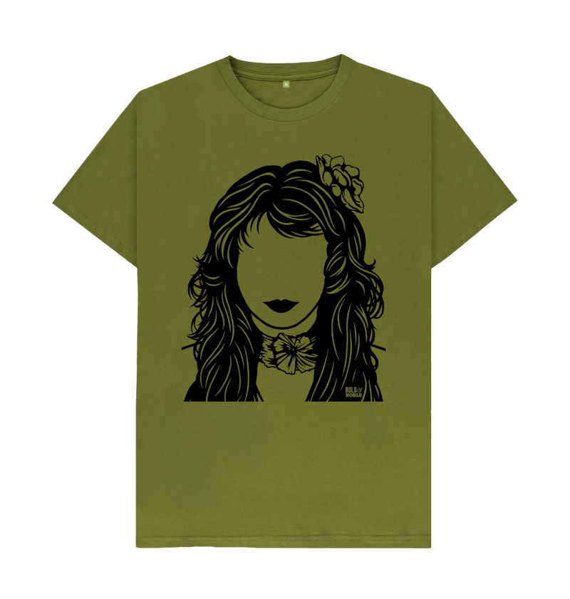 Moss Green Printed T-shirt