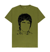 Moss Green Noel Gallagher Oasis' T-Shirt