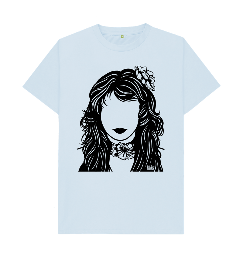 Sky Blue Printed T-shirt